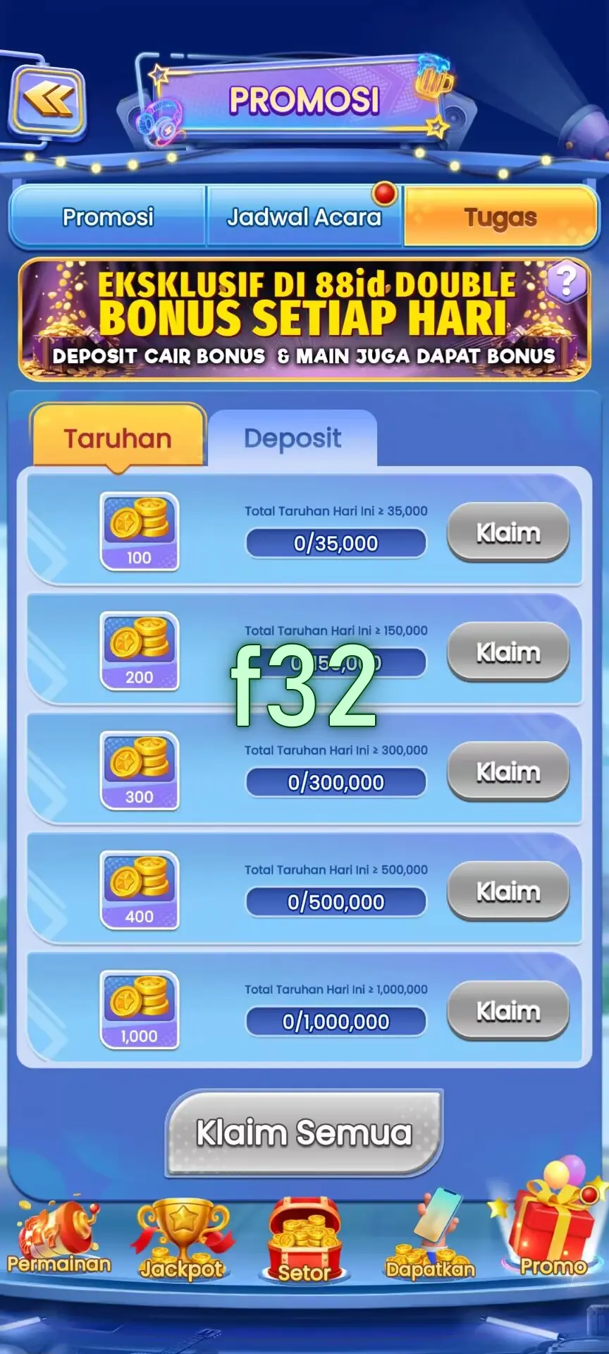 f32 Masuk